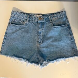 Zara Light Blue Jean Shorts